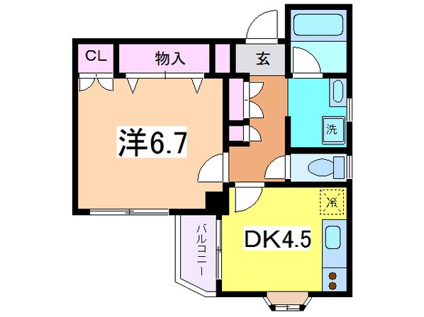 白山駅 徒歩21分 3階の物件間取画像